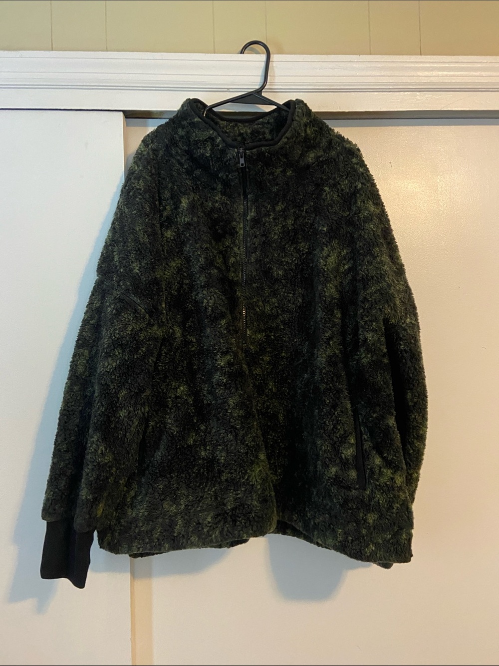 LuLaRoe Dark Green Plush Zip-Up Jacket 3X Like New !!!